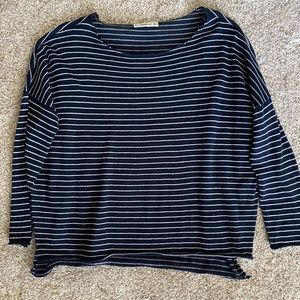 Navy Blue Striped Zara Sweater size S